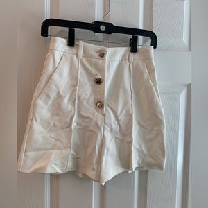 Zara white shorts